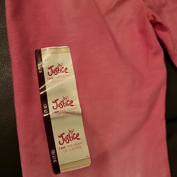 Girls Justice Small 7/8 Tie Dye Leggings NWT Pink Green Sports - Picture 8 of 10